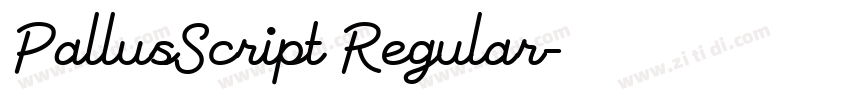 PallusScript Regular字体转换 PallusScript Regular字体转换